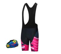 BTRYLDCFA Culotte Ciclismo Hombre Pantalones Cortos de Ciclismo de Gel Acolchado Antideslizante 20D for Hombre/Mujer, Pantalones Cortos for Bicicleta de montaña(F,4XL)