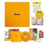 BTS Album - [ BUTTER ] (CREAM Ver.) CD-R + Photobook + Lyric Cards + Instant Photo Card + Photo Stand + Folded Message Card + Graphic Sticker + Photo Card