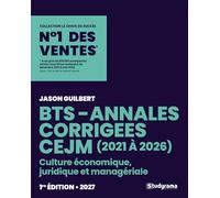 BTS - Annales corrigées CEJM: 2026 inclus