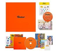 BTS - BTS Album - [ BUTTER ] (PHEACHES Ver.) CD-R + Photobook + Lyric Cards + Instant Photo Card + Photo Stand + Folded Message Card + Graphic Sticker + Photo Card