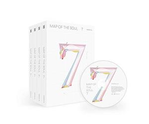 BTS - BTS Bangtan Boys - MAP of The Soul : 7 Album+Folded Poster+Extra Photocards Set (Version 3)