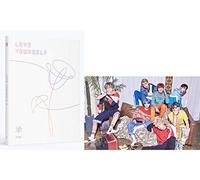 BTS KPOP Love Yourself Her (V Version) Album Bangtan Boys CD+Poster+Photobook+Photocard+Mini Book+Sticker Pack+(Extra 6 Photocards and 1 Double-Sided Photocard)