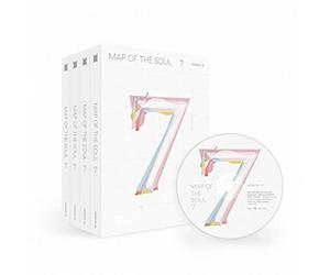 BTS 'Map of The Soul 7' Random Version CD+36p PhotoBook+52p Lyric Book+20p Mini Book+1p PhotoCard+1p Postcard+1p Sticker+1p Coloring Paper+Message PhotoCard Set+Tracking KPOP Seaeld