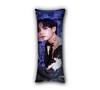 Bts Merchandising - Almohada de embarazo, funda de almohada larga, suave y cómoda, piel de melocotón, K-pop BTS Jimin V Suga Jung, 45 x 45 cm