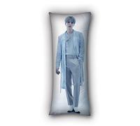 bts merchandising BTS - Almohada de cuerpo de poliéster suave con cierre de cremallera oculto, para dormir de lado y de espalda, 45 x 45 cm
