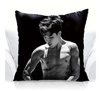 BTS Merchandising BTS Almohada Kpop Jimin V Suga Jung Kook fotos almohada de relleno suave para sofá decoración del hogar agradable para AR 45 cm x 45 cm