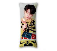 BTS Merchandising BTS Bangtan Boys - Almohada de cuerpo completo con Jimin V Suga Jungkook doble impresión funda de almohada para 45 x 45 cm