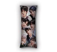 BTS Merchandising BTS Bangtan Boys Jimin V Suga Jungkook Almohada de cuerpo completo de doble cara cojín decorativo moderno al aire libre I 45 cm x 45 cm