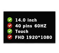 BTSELSS Pantalla LCD de repuesto para Dell OEM Latitude 7400 Matte IVC03 0JTPF4 JTPF4 N140HCN-G53 N140HCN G53 Pantalla táctil in-Cell de 14 pulgadas, 40 pines, 60 Hz, FHD 1920X1080