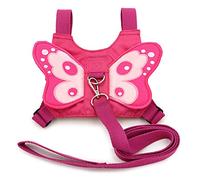 BTSKY Mochilas de Arnés de Seguridad Práticas y Cómodas Riñonera para Bebés y Niños a Prevenir la Pérdida y Enseñar a Caminar Genial con Alas de Mariposa Bien Acolchado