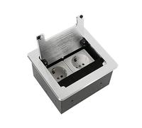 Btstil Enchufe empotrable con tapa, 2 - 4 enchufes de mesa, enchufe de suelo, empotrable, para encimera, cocina, oficina (2 AC)