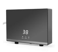 Btstil Mini calentador de agua instantáneo sin depósito, 5,5 kW, calentador de agua instantáneo para cocina con panel LED digital, calentador de agua instantáneo eléctrico para baño cocina (sin