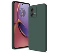 Btstring Funda para Motorola Moto G84 5G, Silicone Case con Protección Mejorada para la cámara, Carcasa Delgada a Prueba de Golpes, Forro Microfibra Suave Antiarañazos, Verde