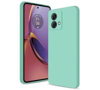 Btstring Funda para Motorola Moto G84 5G, Silicone Case con Protección Mejorada para la cámara, Carcasa Delgada a Prueba de Golpes, Forro Microfibra Suave Antiarañazos, Menta Verde