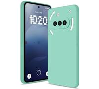 Btstring Funda para Nothing Phone 3A, Silicone Case con Protección Mejorada para la cámara, Carcasa Delgada a Prueba de Golpes, Forro Microfibra Suave Antiarañazos, Vert Menthe