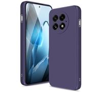 Btstring Funda para OnePlus 13, Silicone Case con Protección Mejorada para la cámara, Carcasa Delgada a Prueba de Golpes, Forro Microfibra Suave Antiarañazos, Violet foncé