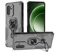 Btstring Funda para Oneplus 15R, Carcasa Antigolpes con Soporte anular metálico, Case Protectora de Grado Militar, Negro