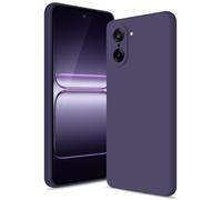 Btstring Funda para OnePlus Nord CE5, Silicone Case con Protección Mejorada para la cámara, Carcasa Delgada a Prueba de Golpes, Forro Microfibra Suave Antiarañazos, Violet foncé