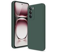 Btstring Funda para OPPO Reno 12 Pro 5G, Silicone Case con Protección Mejorada para la cámara, Carcasa Delgada a Prueba de Golpes, Forro Microfibra Suave Antiarañazos, Verde