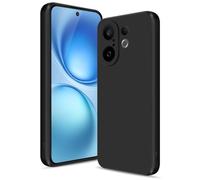 Btstring Funda para Vivo X200 FE, Silicone Case con Protección Mejorada para la cámara, Carcasa Delgada a Prueba de Golpes, Forro Microfibra Suave Antiarañazos, Negro