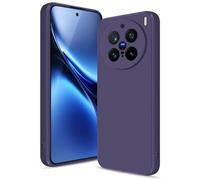 Btstring Funda para Vivo X200 Pro 5G, Silicone Case con Protección Mejorada para la cámara, Carcasa Delgada a Prueba de Golpes, Forro Microfibra Suave Antiarañazos, Violet foncé