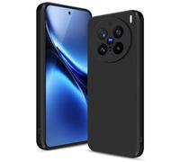 Btstring Funda para Vivo X200 Pro 5G, Silicone Case con Protección Mejorada para la cámara, Carcasa Delgada a Prueba de Golpes, Forro Microfibra Suave Antiarañazos, Negro