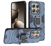 Btstring Funda para Xiaomi 14T Case, Carcasa Antigolpes con Soporte anular metálico, Case Protectora de Grado Militar, Azul
