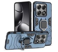 Btstring Funda para Xiaomi 14T Pro Case, Carcasa Antigolpes con Soporte anular metálico, Case Protectora de Grado Militar, Azul