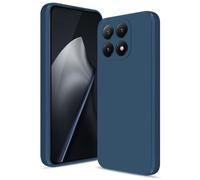 Btstring Funda para Xiaomi 15T, Silicone Case con Protección Mejorada para la cámara, Carcasa Delgada a Prueba de Golpes, Forro Microfibra Suave Antiarañazos, Azul