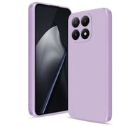 Btstring Funda para Xiaomi 15T, Silicone Case con Protección Mejorada para la cámara, Carcasa Delgada a Prueba de Golpes, Forro Microfibra Suave Antiarañazos, Violet