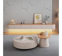 Btsunotr Soporte para TV Flotante Mueble TV suspendido Mueble de Almacenamiento de Madera Debajo del TV Unidad de Entretenimiento Moderna con 3/4 de Almacenamiento Estante de (Two-Tone+LED, 160cm)