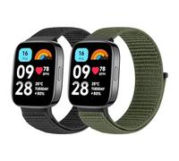 BTTNG Correa Compatible con Xiaomi Redmi Watch 3 Active para Mujeres y Hombres, Pulsera de Nylon Transpirable Ajustable Correa Deportiva Solo Loop de Repuesto para Redmi Watch 3 Active