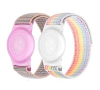BTTNG Pulseras de nailon transpirable compatibles con Finder, correa protectora suave ajustable antipérdida para rastreador GPS, adecuada para niños mayores, paquete de 2