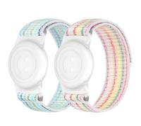 BTTNG Pulseras de nailon transpirable compatibles con Finder, correa protectora suave ajustable antipérdida para rastreador GPS, adecuada para niños mayores, paquete de 2