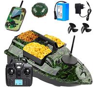 BTURYT Barco de Cebo de Pesca Inteligente, Barco buscador de Peces con Posicionamiento GPS, Barco cebador carpfishing con 3 contenedores de Cebo y luz Nocturna, Adecuado para la Pesca Nocturna