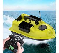 BTURYT barcos de cebo inteligente barco RC, pesca en bote cebo, bote cebo con GPS, distancia GPS crucero cebo barco con batería de 5200 mAh 3 bolsillos de cebo independientes luz nocturna GPS