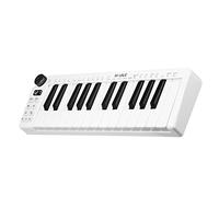 Btuty 25 Teclado MIDI Recargable Teclado de control MIDI de 25 teclas Teclado USB portátil Controlador MIDI con 25 teclas sensibles a la velocidad 1 perilla