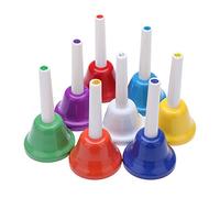 Btuty 8 Nota Campanilla Mano Instrumento de Percusión Bell Métallique Colorido Musical