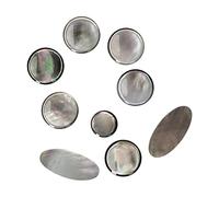 Btuty 9pcs saxofón botones shell material conjunto de 9pcs saxofón botones clave para saxofón alto