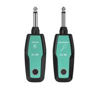 Btuty DK 2.4G Wireless Guitar System Rechargeable Guitar Transmitter Set Real-time Transmission for Electric Guitar Bass Electric Wind Instruments (Verde)