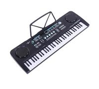 Btuty Piano con Teclado Electrónico de 61 Teclas, 100 Tonos, 100 Ritmos, 50 Canciones de Demostración, 2 Parlantes Estéreo, Pantalla LED, con Entrada Audio, Conector para