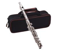 Btuty Piccolo Instrument - Flauta Piccolo de cobre blanco chapado en níquel para principiantes y estudiantes con estuche rígido, paño de limpieza y guantes