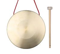 Btuty Platillos de mano de latón y cobre, instrumentos de percusión para ópera, de 22 cm, con martillo redondo