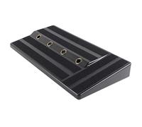 Btuty Rockhouse RPB-1BK Pedal de efectos de guitarra de gran tamaño Estuche de pedal de guitarra de plástico PE resistente con cinta adhesiva Pedales de guitarra Accesorios