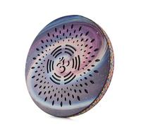 Btuty Tambor oceánico de 8 pulgadas, instrumento de percusión étnico, patrón de tambor pintado, tambor de madera de abedul, borde tejido, para suministros de fiesta en casa, música onomatopéica,