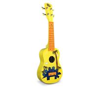 Btuty Ukelele para 21 pulgadas con teclado de 12 teclas y cuerdas de nailon blanco resistente Cuerpo de barril de madera completo Incluye 1 púa Instrumento musical perfecto, regalo para ser fácil