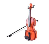 Btuty Violín simulado Práctica musical Violín para principiantes Kit de violín Instrumento musical Exquisita mano de obra Accesorios de rendimiento Regalos Cuerdas ajustables