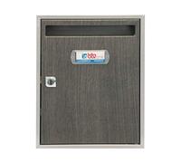 BTV BTV Buzon Interior BTV Vertical Teide Acero Gris Ceniza 300X240X80 mm 15821