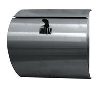 BTV | Buzón de Pared Modelo Gondola INOX Fabricado en Acero Inoxidable Mate | Buzon Exterior de Estilo Vanguardista | Buzon Exterior Moderno con Cerradura de Seguridad Grado I