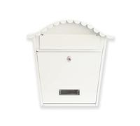 BTV | Buzon Exterior de Pared Modelo Cortijo | Buzones de Correos Exterior | Buzon Vintage Color Blanco o Negro | Medidas 37 x 36 x 13 cm